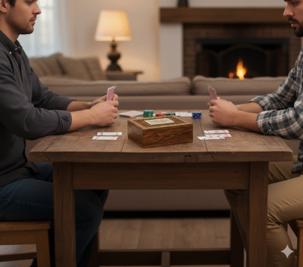 Wooden Playing Card Holder for 1 Deck Case
