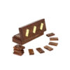 Handcrafted Acacia wood domino set with brass inlay