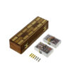 Handcrafted Wooden Cribbage Board Set with 2 Decks of Cards & Metal Pegs