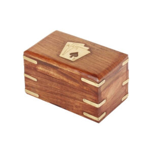 Twin Pack Wooden Playing Card Box