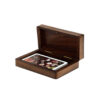 Wooden Playing Card Holder Boxes for Storage Playing Card with King Design