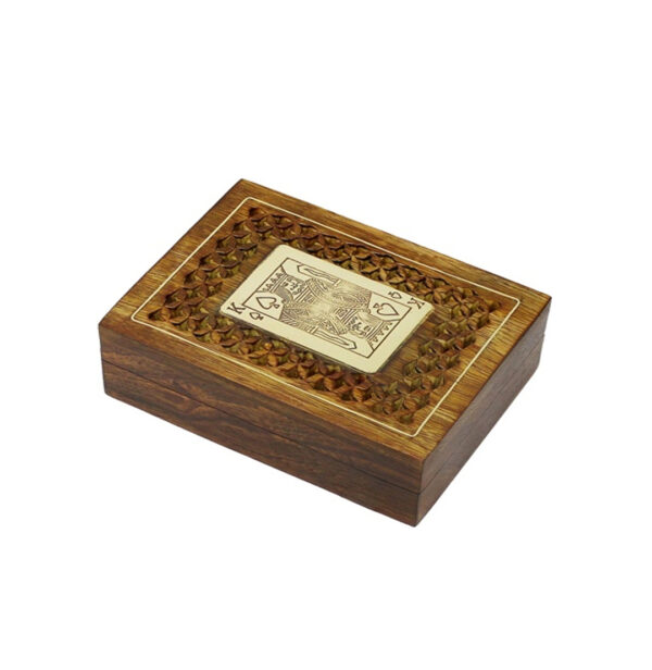 Wooden Playing Card Holder for 1 Deck Case